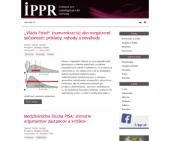 IPPR.sk(Inštitút pre paradigmatické reformy) Screenshot