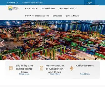 Ippta.org.in(Indian Private Ports & Terminals Association) Screenshot