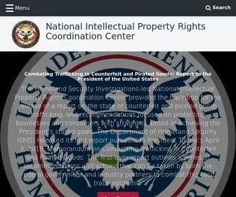 Iprcenter.gov(The National Intellectual Property Rights Coordination Center) Screenshot