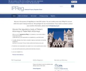 Ipreg.org.uk(Front Page) Screenshot