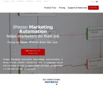 Ipresso.pl(Zaawansowany i bogaty w opcje system Marketing Automation) Screenshot