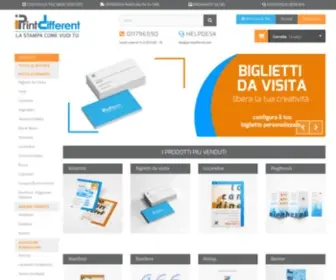 Iprintdifferent.com(Tipografia online con stampa digitale e offset) Screenshot