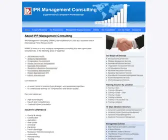 Iprmanagementconsulting.com(IPR Strategic Management Consulting & Training Services) Screenshot