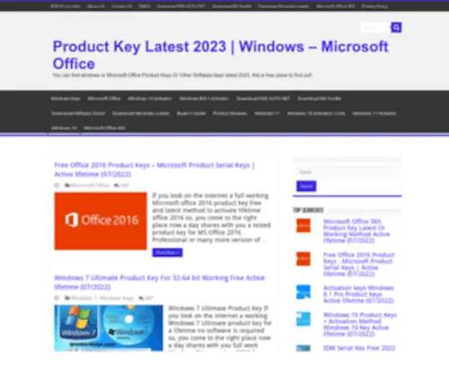 Iproductkeys.com(Product Key Windows) Screenshot