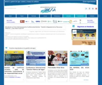 Iproga.org.pe(Instituto de Promoción para la Gestión del Agua) Screenshot