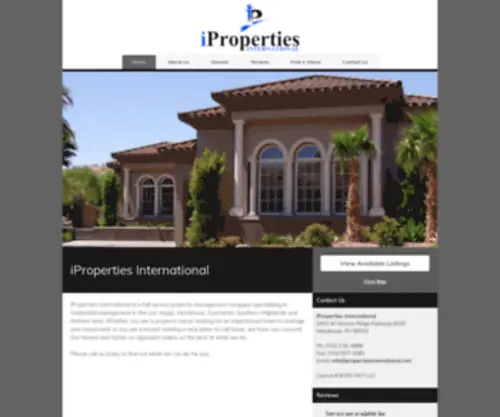 Ipropertiesinternational.com(IProperties International) Screenshot