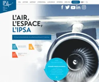 Ipsa.fr(Ecole d'ingénieurs aéronautique et spatiale) Screenshot