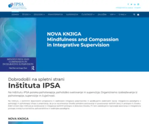 Ipsa.si(Inštitut IPSA) Screenshot