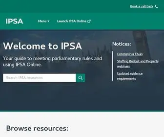 Ipsaonline.org.uk(IPSA) Screenshot