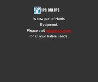 Ipsbalers.com(IPS Balers) Screenshot