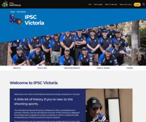 IpscVic.org.au(International Practical Shooting Confederation Australia) Screenshot