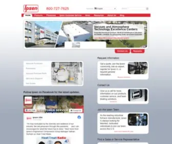 Ipsenusa.com(Vacuum Furnaces for Industrial Heat Treating) Screenshot