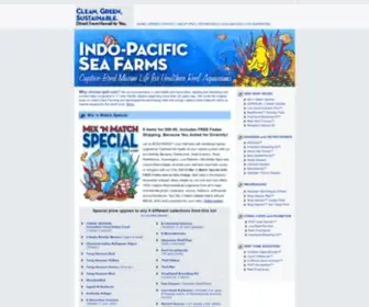 IPSF.com(Indo-Pacific Sea Farms produces captive-bred marine life for healthier reef aquariums) Screenshot