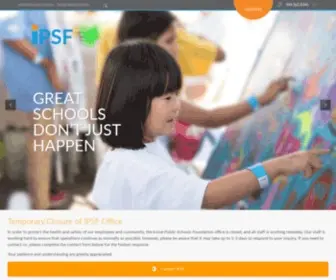 IPSF.net(Irvine Public Schools Foundation) Screenshot