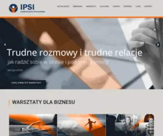 Ipsi.pl(Instytut Psychoimmunlogii IPSI) Screenshot