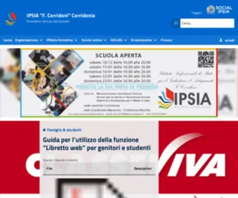 Ipsiacorridoni.edu.it(Scuola Professionale servizi socio sanitari manutenzione meccanica elettronica elettrotecnica) Screenshot