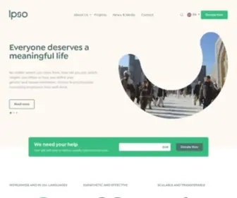 Ipsocontext.org(International Psychosocial Organisation) Screenshot