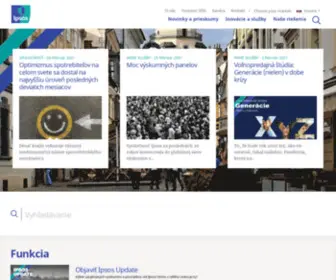 Ipsos.sk(Globálny špecialista v oblasti prieskumu trhu) Screenshot