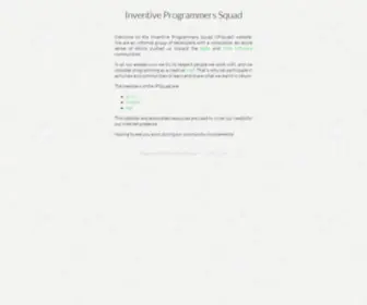 Ipsquad.net(Inventive Programmers Squad) Screenshot