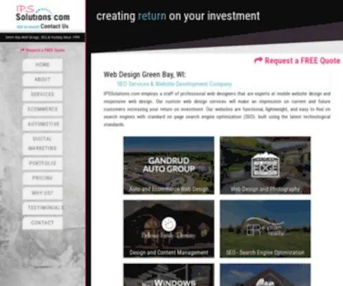 Ipssolutions.com(SEO Services & Website Development Company) Screenshot