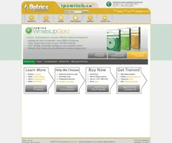Ipswitch.ca(Ipswitch WhatsUp Gold Network Monitoring Solutions) Screenshot