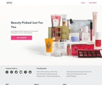 Ipsy.com(Personalized Monthly Makeup & Beauty Sample Subscription) Screenshot