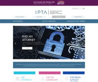 Ipta.org.au(Home) Screenshot