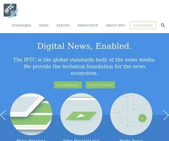 IPTC.org(The global standards body of the news media) Screenshot