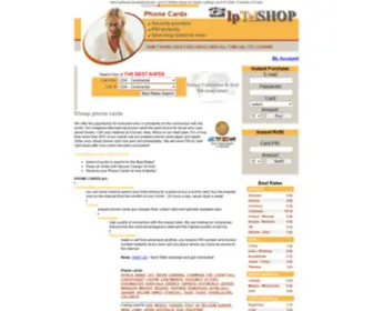 Iptelshop.com(Cheap Phone Card) Screenshot