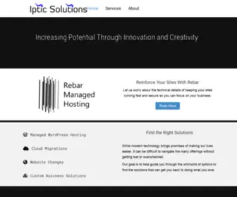 Iptic.com(Increasing Potential Through Innovation and Creativity) Screenshot