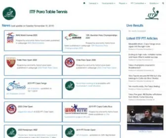 IPTTC.org(ITTF Para Table Tennis) Screenshot
