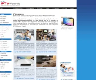 IPTV-Anbieter.info(Fernsehen über internet) Screenshot