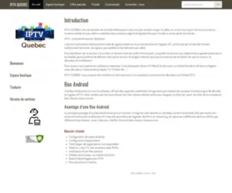 IPTV-Quebec.com(IPTV QUEBEC) Screenshot