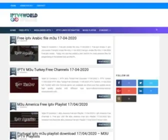 IPTV4World.com(Iptv for world) Screenshot