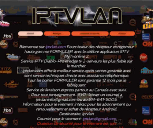 Iptvlan.com(Acceuil) Screenshot