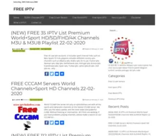 Iptvlinksfree.com(FREE IPTV) Screenshot