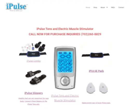 Ipulsemassager.com(The best TENS Stimulator / Mini Massager on the market) Screenshot