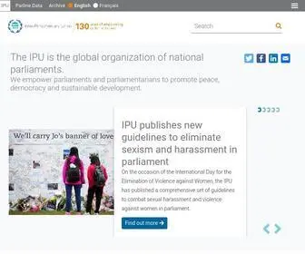 Ipu.org(Inter-Parliamentary Union) Screenshot