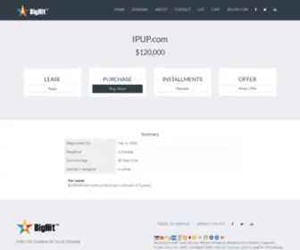 Ipup.com(The Unified Services of Domains) Screenshot