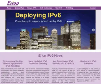 IPV6Consultancy.com(Erion Ltd) Screenshot