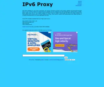 IPV6Proxy.net(IPv6 Proxy) Screenshot