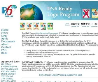 IPV6Ready.org(IPv6 Ready Logo Site) Screenshot