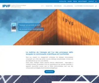 IPVF.fr(L’Institut Photovoltaïque d’Île) Screenshot