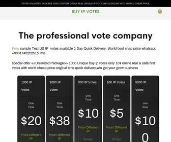 Ipvotebuy.com(Buy IP Votes For grow Your Business) Screenshot
