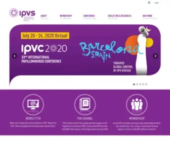 Ipvsoc.org(International Papillomavirus Society) Screenshot