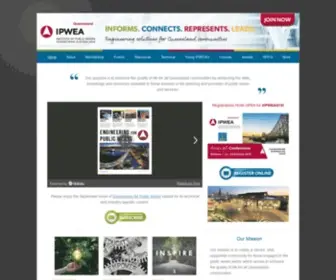 Ipweaq.com(Institute of Public Works Engineering Queensland) Screenshot