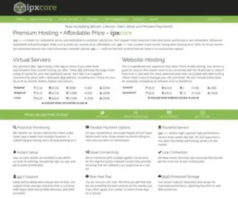 Ipxcore.com(IPXCORE = Premium Hosting) Screenshot