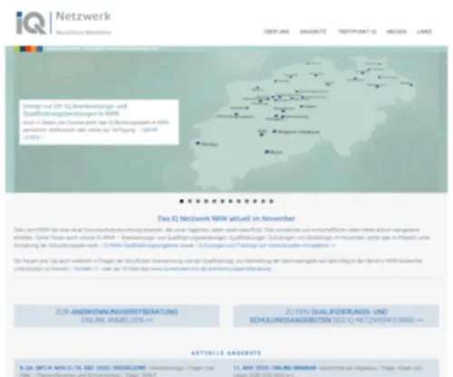 IQ-Netzwerk-NRW.de(IQ Netzwerk NRW) Screenshot