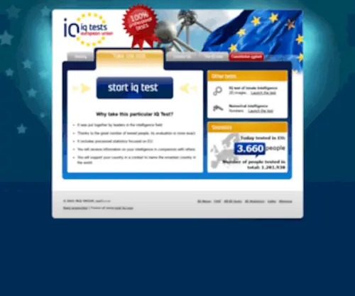 IQ-Test.co.ee(We testen het IQ van de EU) Screenshot