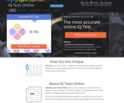 IQ-Tests-Online.com(IQ Test) Screenshot
